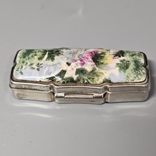 Vintage Enameled French Silver