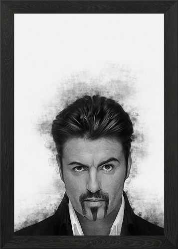 George michael framed wall art - framed,