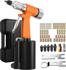 Proster Pneumatic Rivet Nut Gun Kit – Heavy Duty Air Powered Rivnut Tool Set 