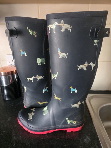 Joules welly dog print - dog, tall