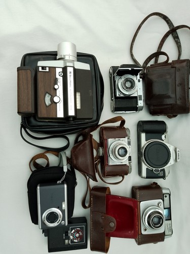 Mixed job lot old cameras - job, of
