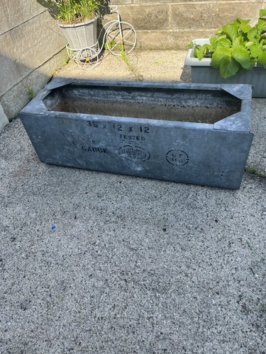 Vintage galvanised steel water - vintage,
