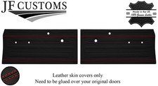 Red stitch leather front - stitch, 2x