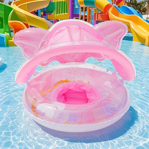 Baby pool float with canopy - with,