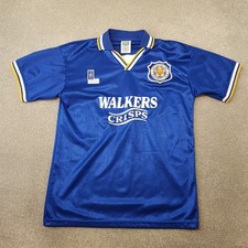 Leicester City Football Shirt Small 1995/96 Home Jersey Score Draw Retro VTG