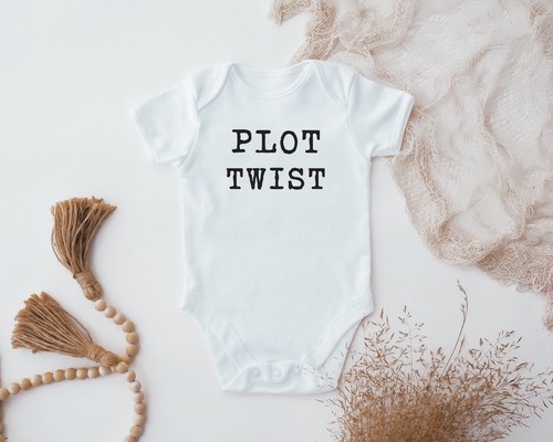Plot twist baby bodysuit - twist,