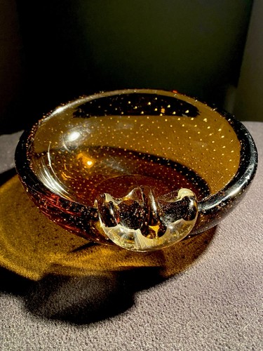 Vintage murano art glass bowl - murano,