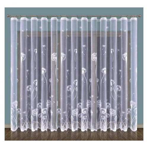 White net curtain dandelion - net,