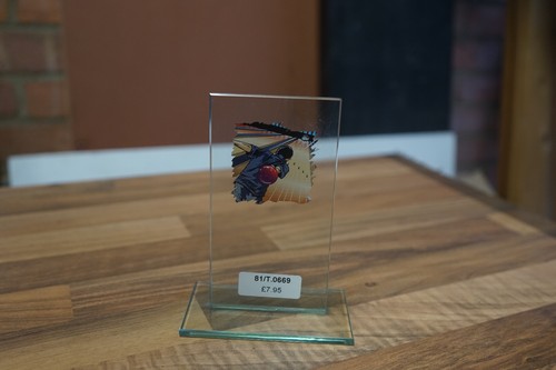 Glass bowling award trophy - award,