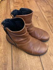 Hotter Womens Tan Leather Boots