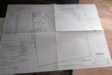 Marham, Norfolk, airfield site plan map WW2 1940 - Air Ministry RAF