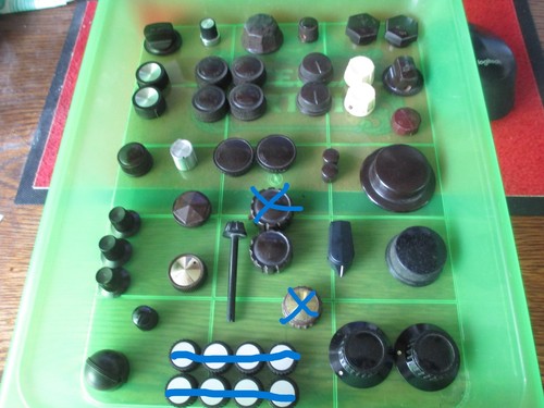 Vintage knobs for record - knobs,