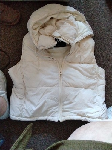 Zara womens cream padded - zara,