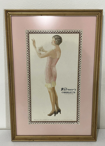 Vintage warner corselette ad - warner's,