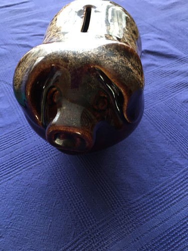 Fosters pottery pig - pig, moneybox