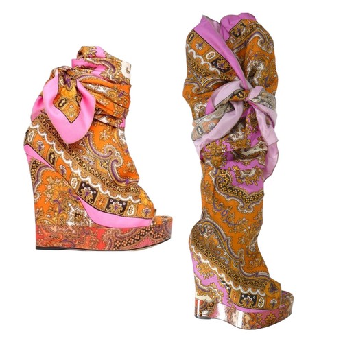 Dolce gabbana boots silk - gabbana,