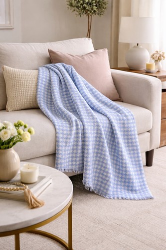 Lavender purple cashmere throw - lavender,