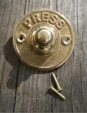 Victorian brass push - victorian,