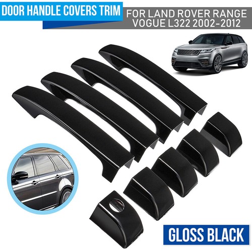 9pc gloss black door handle - 9pc,