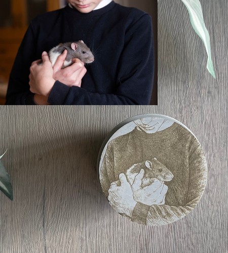 Personalised pet urn - personalised,