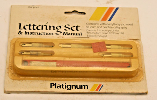 Vintage platignum calligraphy - vintage,