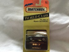 MATCHBOX WORLD CLASS ASTON MARTIN DB7 WITH ' 007 ' NUMBER PLATE  - UNOPENED