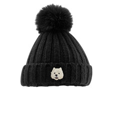 WEST HIGHLAND TERRIER EMBROIDERED BEANIE 6 COLOURS GIFT BOX WESTIE