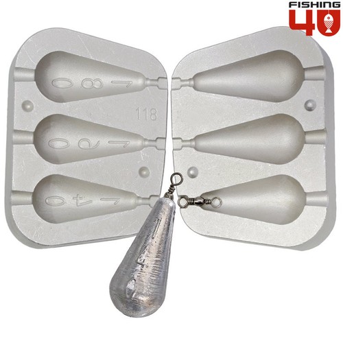 Pear lead weight - pear, mold
