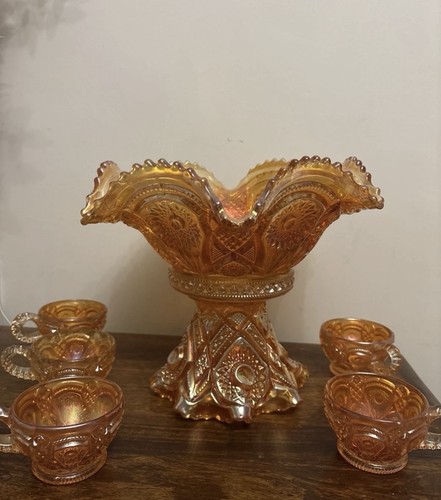 Vintage marigold iridescent - marigold,