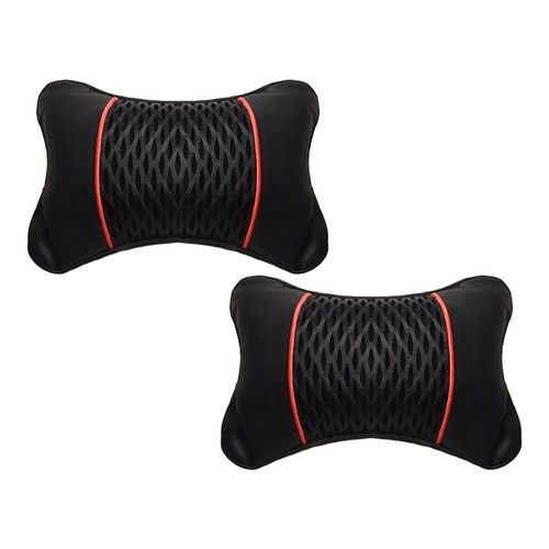 Premium leather head neck rest - leather,