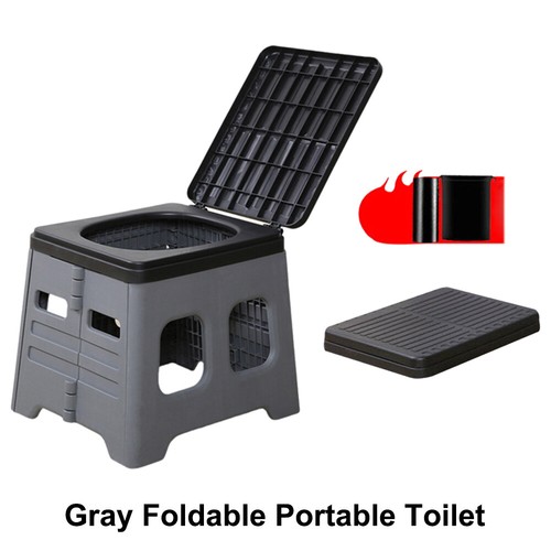 Folding camping toilet compact - toilet,