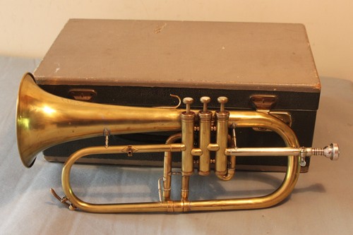 Brass flugelhorn with - bb,