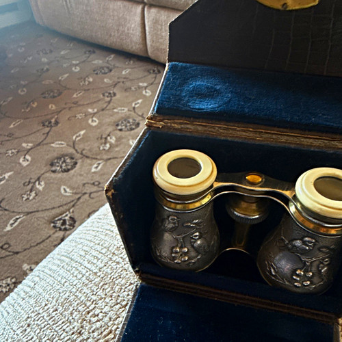 Vintage compact opera - opera, glasses