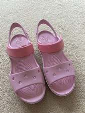 Crocs Girls Bayaband Pink Sandals - UK Size 3 