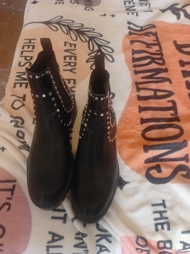 Zara black ankle boots - zara, size