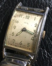 Rare Gents Art Deco Oris Curvex  Manual Wind Watch  Spares Or Repair
