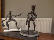 Figures -metal wire sculptures