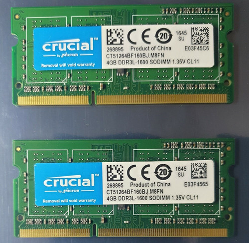 Crucial 8gb 2x4gb - crucial, 1rx8