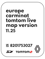 RENAULT Carminat LIVE v11.25 Sat Nav SD Card Map 2024 – 2025 UK-Europe
