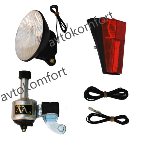 Bicycle dynamo lights set bike - lights,