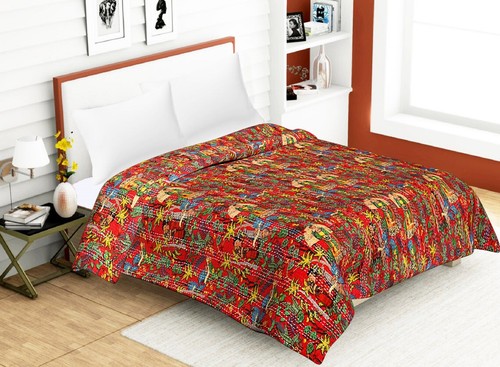 Farida kalo print red throw - farida,