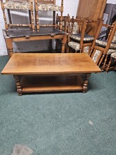 TITCHMARSH & GOODWIN ENGLISH OAK X LARGE COFFEE TABLE/LOUNGE/PLASMA TV STAND