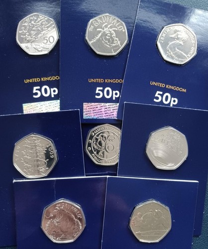 New bunc 50p coins - new, kew
