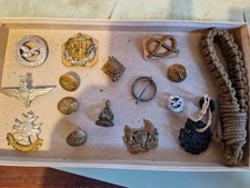 Military RAF Memorabilia Cap Badges Buttons Belt