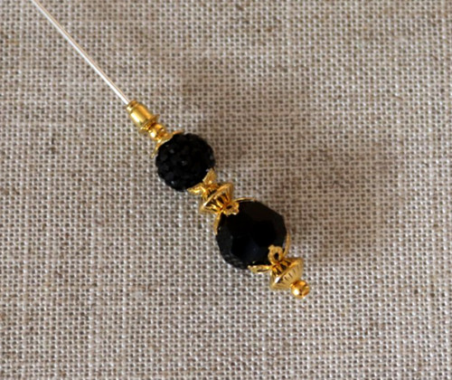 Vintage style black glass - style,