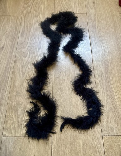 Black marabou feather - black,