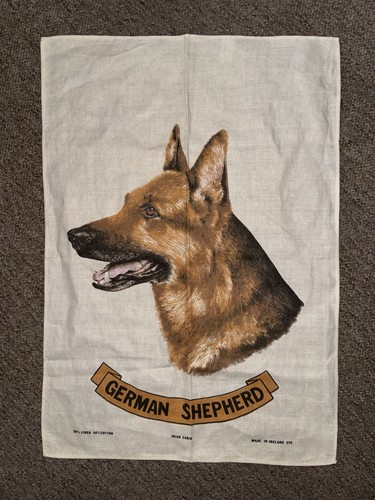 Vintage irish tea towel linen - vintage,