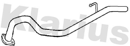 Exhaust pipe rear fits isuzu - pipe,