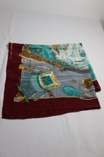 Must De Cartier 100% Silk Scarf Foulard Made In Italy Vintage