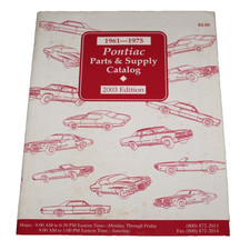 Pontiac parts supply catalog - parts,
